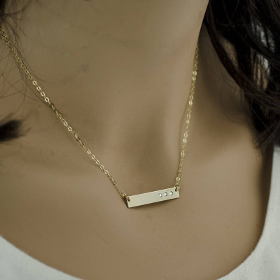 Bar Necklace with Diamond CZ Crystals, Gold Bar Necklace with Crystal, Bar Bracelet with Diamond CZ Crystals
