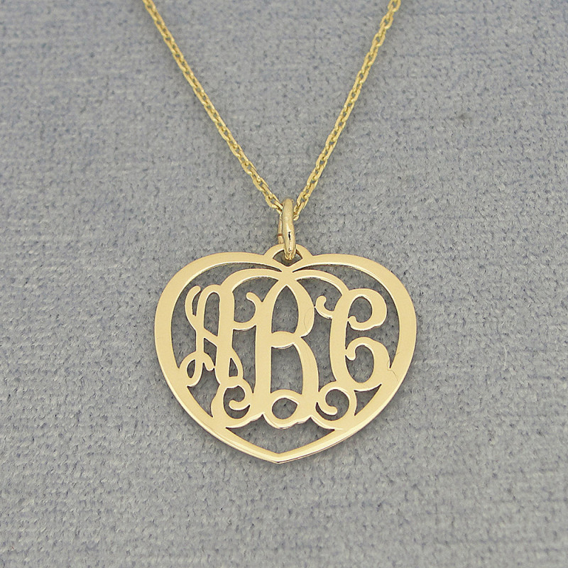 Monogram Pendant Necklace