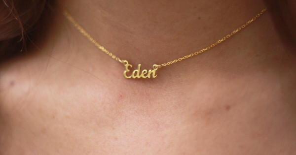 small gold choker necklace