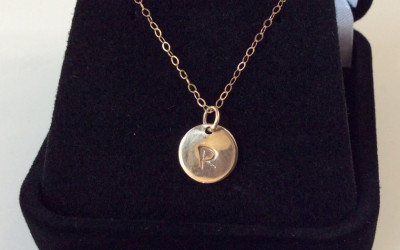 Your Initial, Forever Golden: The 18k Solid Gold Monogram Necklace