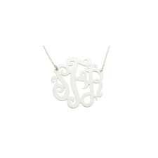 Unveiling the 18k White Gold Monogram Necklace's Secrets