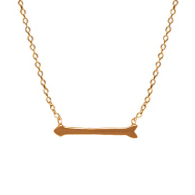 18k gold arrow necklace