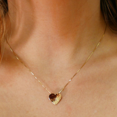 18k gold necklace. Initial pendant. Letter charm necklace.heart Personalized necklace. Gold pendant necklace. initial necklace.Gift ideas