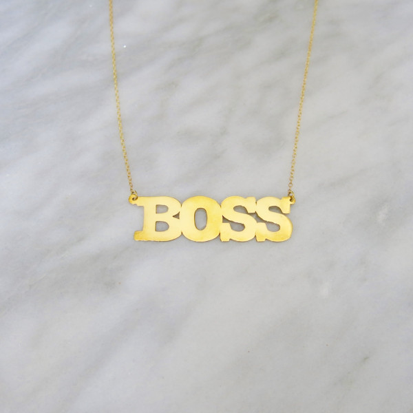 BOSS 18k Gold vermeil necklace