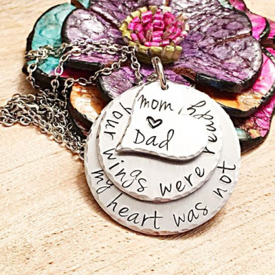 Bereavement Jewelry, Loss of Parents, Loss of Mother Necklace, Loss of Father Necklace, Parent Loss Jewelry, Memorial Jewelry, In Memory of