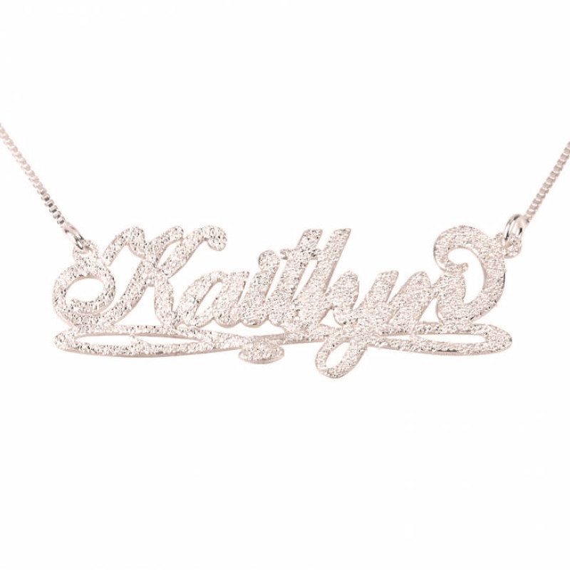 18ct Rose Gold Plated Zacria Savannah Name Necklace 