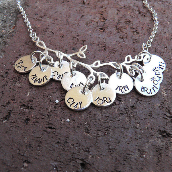 Branches of My Family...Sterling Necklace