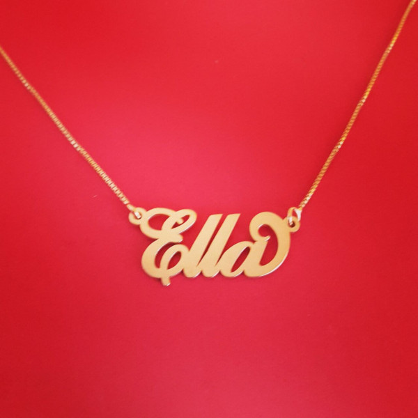 Carrie Necklace Gold Plated Carrie Bradshaw Necklace With Name My Name Necklace Birthday Present Custom Best Friend Necklace With Name