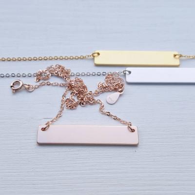 Constellation Necklace Personalized Zodiac Jewelry Matte Bar Necklace Gift for Her Sterling Silver Gold Girlfriend Gift for Best Friend