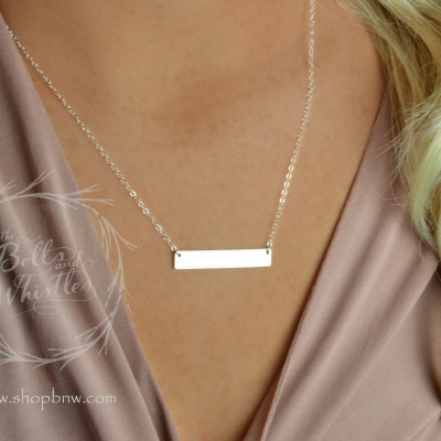 Coordinates Necklace, Location necklace, Bar Necklace, Gold Bar Necklace, Wedding Gift, Anniversary Gift LA104