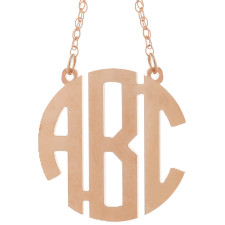 Craft Your Story: Custom 3-Initial Sterling Silver Monogram Necklace