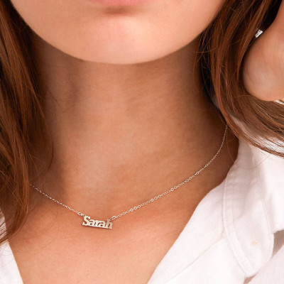 Custom Name Necklace • Personalized Name Jewelry • Baby Name • Name Plate Necklace • My Name Necklace • Mothers Jewelry Gift