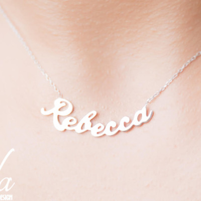 Custom Name Necklace Women - Personalized Sterling Silver Name Necklace -Necklaces For Women - Gift For Her - Bridesmaid Gift,Name Jewelry