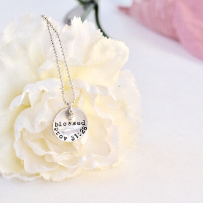 Customizable Circle Necklace | Sterling Silver