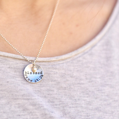 Customizable Circle Necklace | Sterling Silver