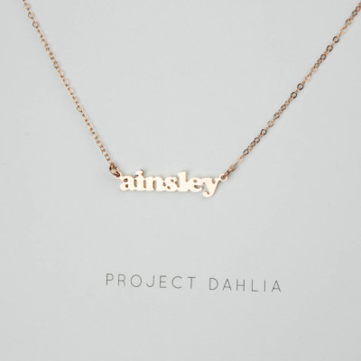 Customized Necklace, Personalized Necklace, Name Plate, Tiny Name Necklace, Name Necklace, Customized Necklace, Customized Gift