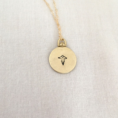 Double Sided Medical ID Necklace, Medical Alert Jewelry, Diabetes Necklace, Medical Awareness, Allergy Necklace, Gold Necklace, Custom ID
