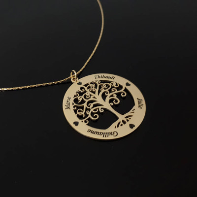 Family Names Necklace, Mom Necklace, Tree Of Life Necklace, Family Pendant, Family Pendant Necklace, Childrens Names Necklaces, Child Names