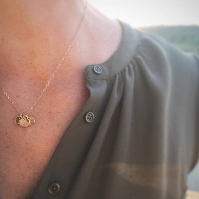 Family Necklace, Initial Necklace, Gold Necklace, Delicate Necklace, Mommy Necklace, Personalized Necklace, Grandmother Necklace