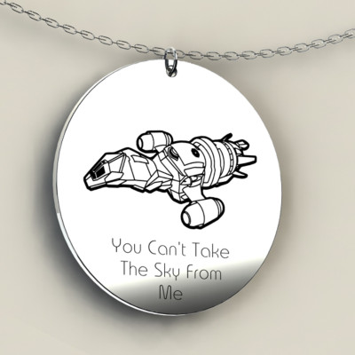 Firefly Necklace, Firefly Jewelry, Firefly Serenity, TV series, Joss Whedon, Malcolm Reynolds, Nathan Fillion, quote necklace, firefly charm