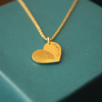 Gift For Her - Personalized Heart Necklace