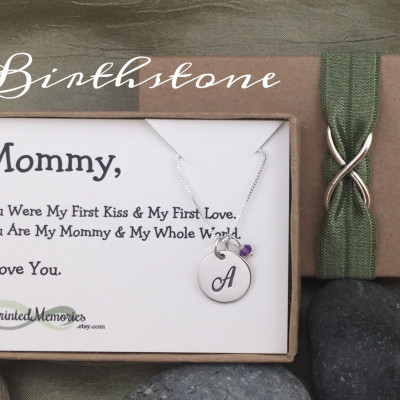 Gifts For Wife Push Present From Baby Mommy Jewelry From Son From Daughter Gifts For Mom From Baby Sterling Silver Birthstone Birthday Day