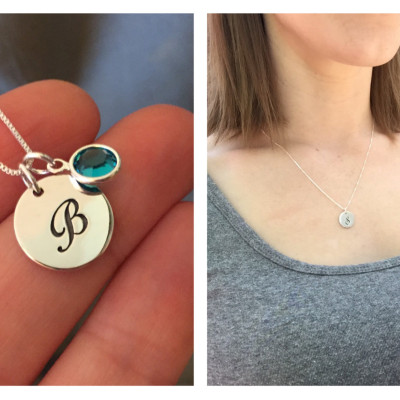 Gifts for Cousin Gift - Cousin Jewelry - Sterling Silver Initial Necklace - Cousin Necklace Personalized Gift Birthday Gift Monogram Jewelry