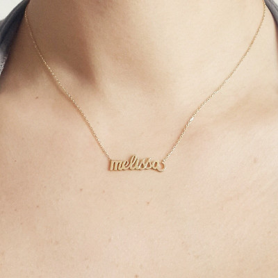Gold Filled Name Necklace, Handmade Name Necklace
