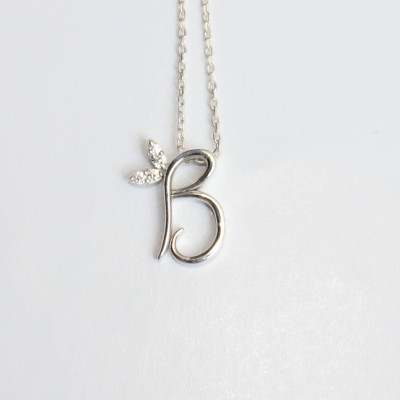 Gold Initial Necklace / Personalized Necklace / Personalized Bridesmaids Gifts / Alphabet Initial Necklace