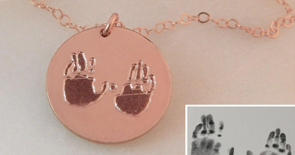 Handprint Necklace • Custom Children's 