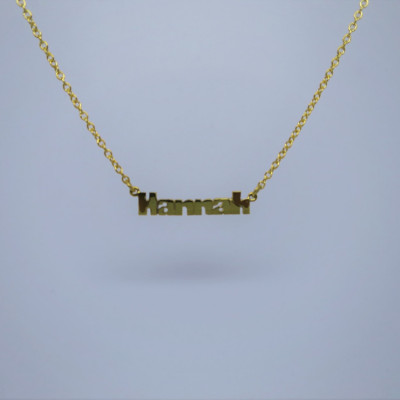 Hannah Nameplate Necklace
