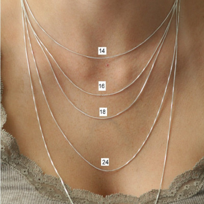 Hebrew Necklace Name - Silver Hebrew Necklace שרשרת שם My Hebrew Name Necklace