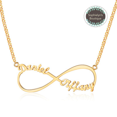 Infinity Necklace - Personalized Names