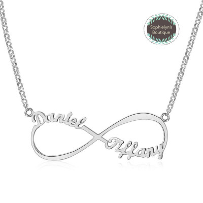 Infinity Necklace - Personalized Names