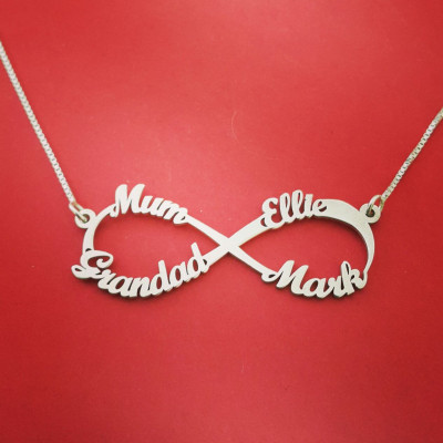Infinity necklace with names infinity name necklace mother daughter infinity necklace with infinity symbol mother infinity necklace