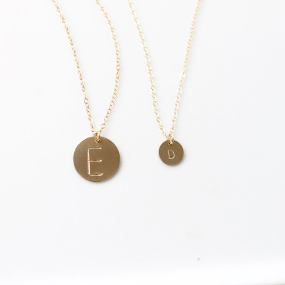 Initial Charm Necklace /Custom Necklace / Gold Initial Necklace / Personalized Jewelry / Long Layers / Gift Idea / 18k Gold Plated