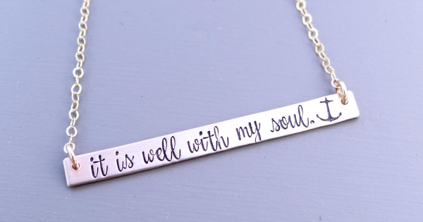 it is well with my soul necklace