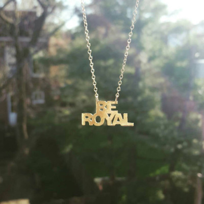 KC Royals Necklace; Kansas City Jewelry; Kansas City Royals Necklace; Be Royal Necklace