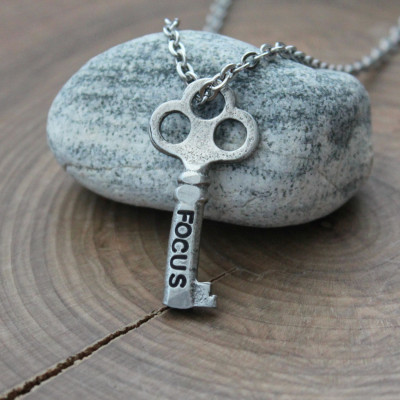 Key Word Necklace, Personalized Word Necklace, Inspirational key, Graduation Gift, Custom Word Necklace, Personalized Jewelry, Name Necklace