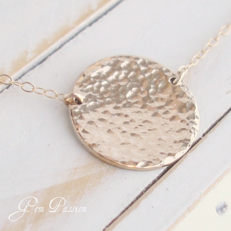 Bejewelled Classics Gold Disc Necklace | Olivia Burton London