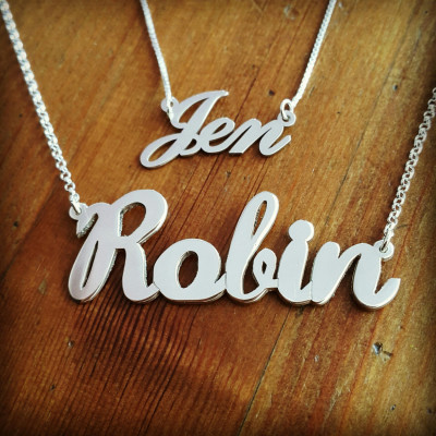 Large Name Necklace / x-large nameplate / hip hop jewelry / Graffiti jewelry / Huge nameplate necklace / Sterling silver name necklace