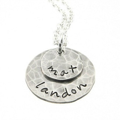 Layered Personalized Necklace - Hand Stamped Jewelry
