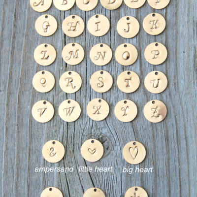 Layered SET of Two necklaces, horizontal bar &, Initial disc, 18kt Gold Plated personalized stamped tag, 2 chains, custom Monogram Letter