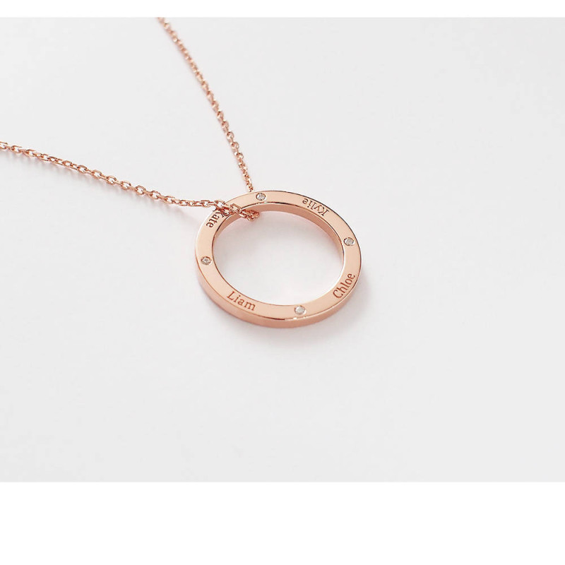Silver Linked Circle Diamante Necklace & Polishing Set - Lovisa