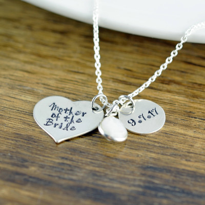 MOTHER-Of-The-BRIDE Gifts Necklace, Wedding Gifts For Parents, Mother Of Bride Necklace, Personalized Wedding Gifts, Wedding Gift For Mom