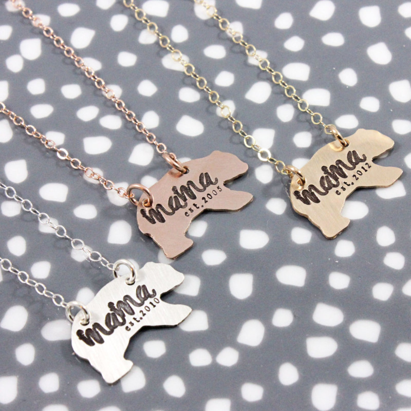Mama Bear Necklaces | Mother Jewelry | Uncommon Goods
