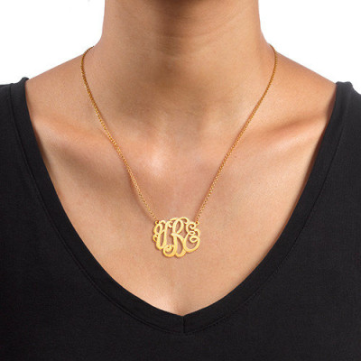 Modern Monogram Necklace (silver)