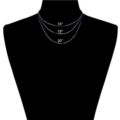 Monogram Necklace - .75 inch Monogram - Sterling Silver - Handcrafted Designer - Silver Initial Necklace - Made in USA