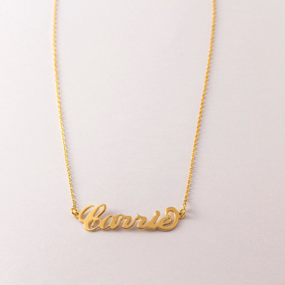 NECKLACE NAME - necklace name gold- Personalized Necklace gold- necklace name silver- necklace name custom- custom necklace name Gold Plated