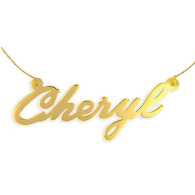 Name Necklace - 18k Gold Plated Sterling Silver - Personalized Name Necklace - Made in USA